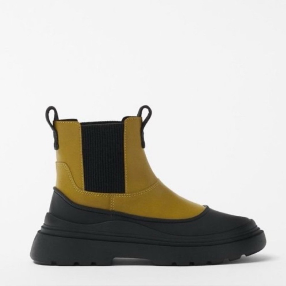 Zara Kids Green‎ Rubberised Boots